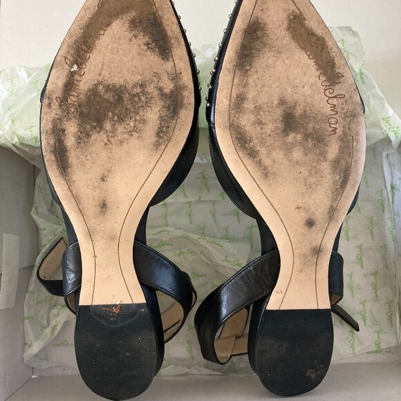 Sam Edelman black studded pointy toe flats - Picture 12 of 16